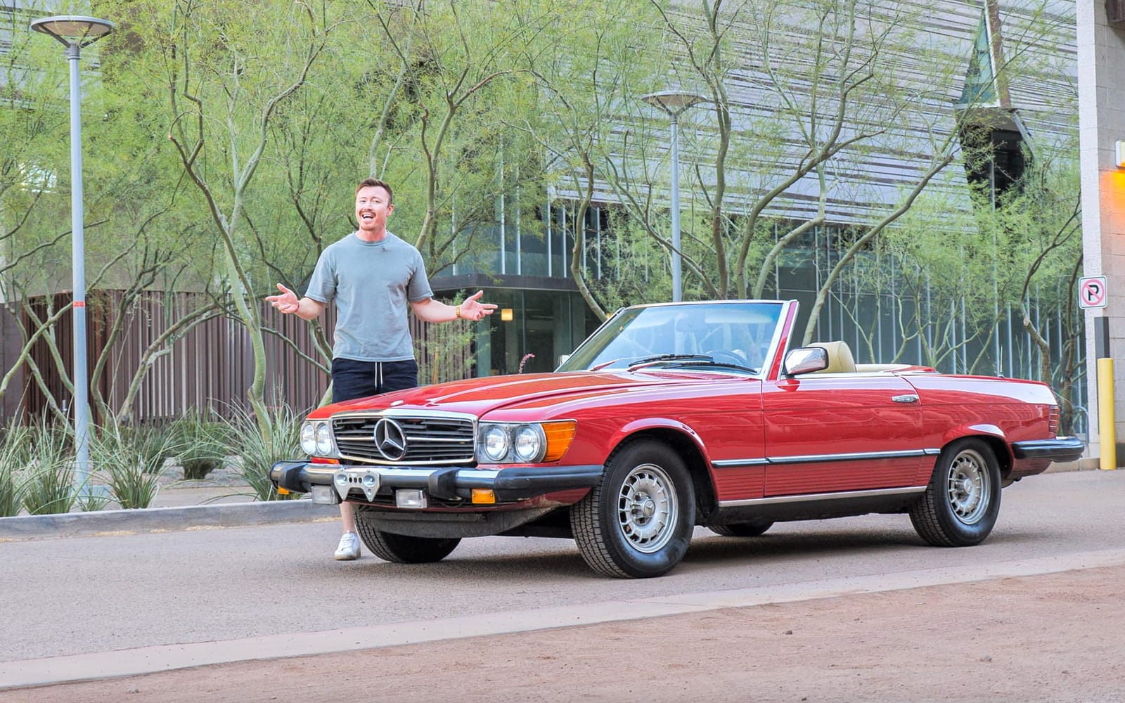 The CarVeyor team with one of the cars